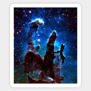 The Pillars of Creation Combining Infrared and Visible Light Sticker